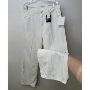 NWT Goldsign The A Jean Pressed Pearl Ivory Jeans 32